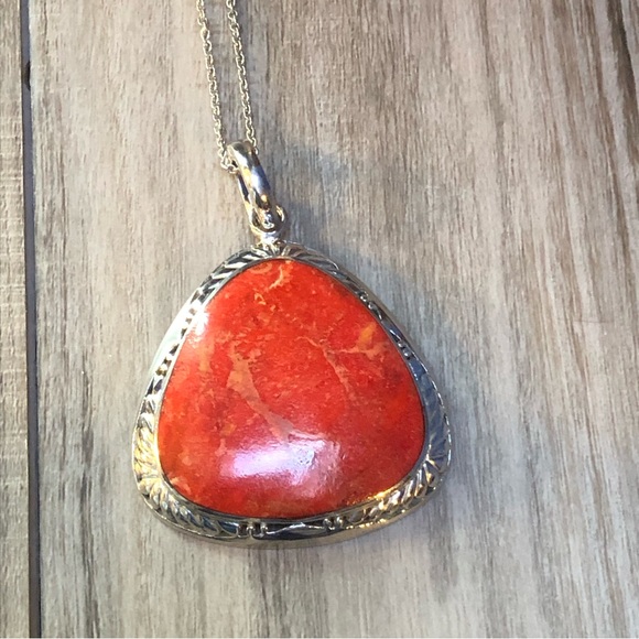 ❤️Red Jasper Sterling Pendant - Picture 5 of 7